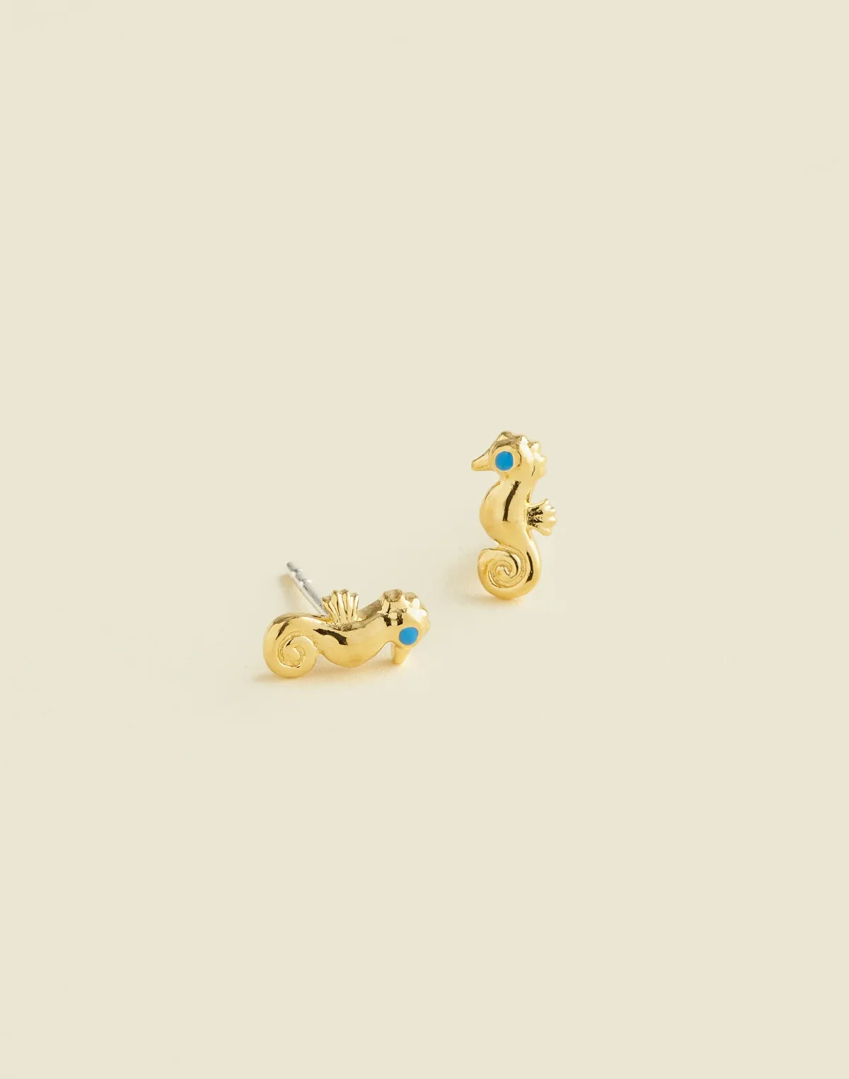 Demi-Fine Seahorse Stud Earrings by MW