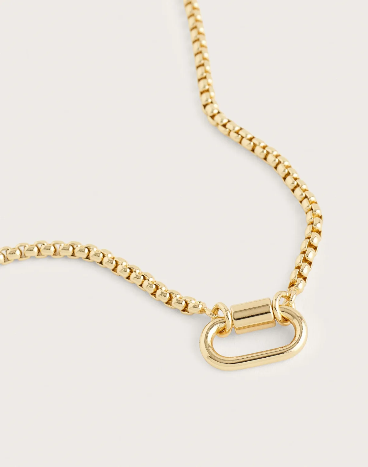 Carabiner Box Chain Necklace by MW