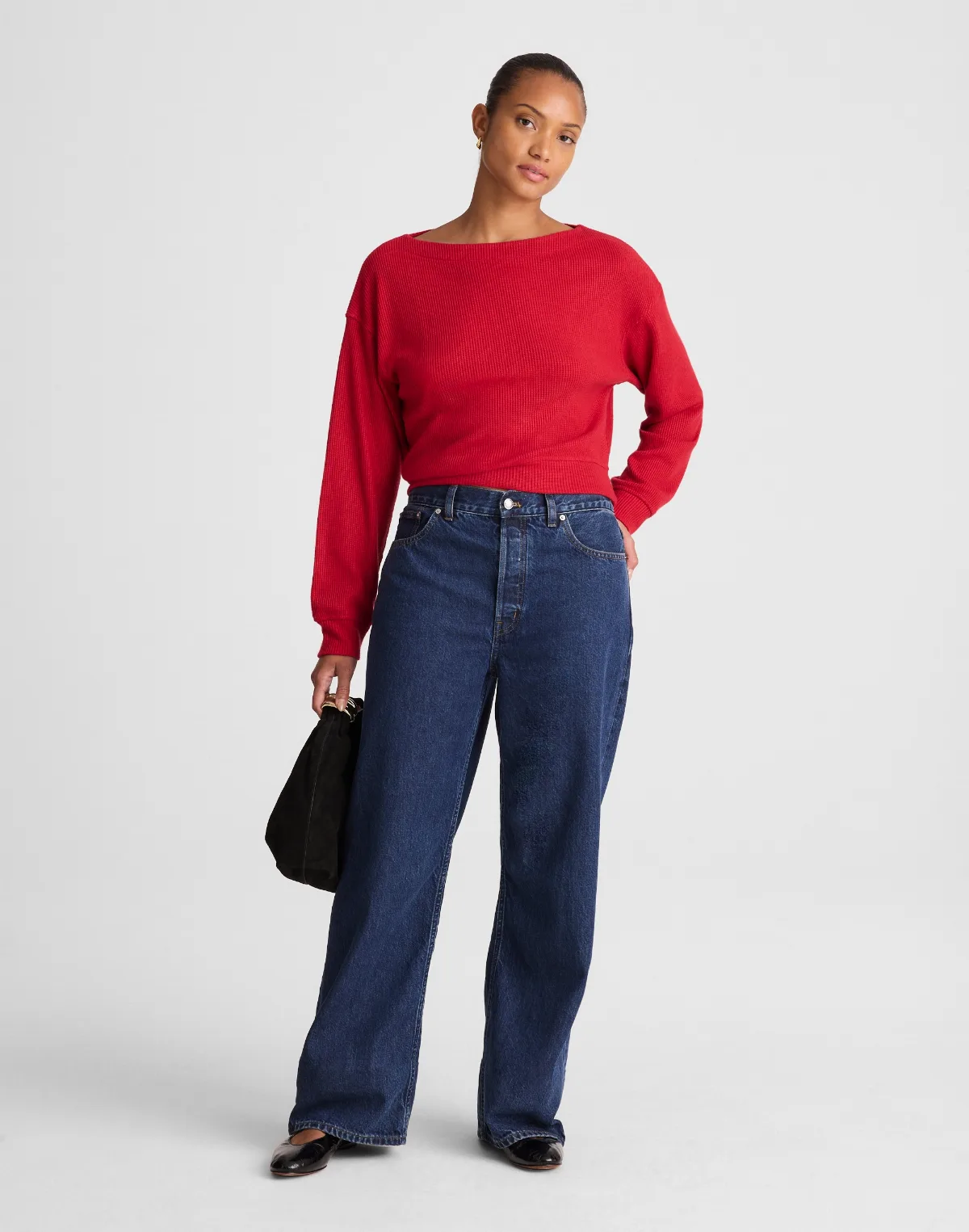 Curvy Low-Slung Baggy Jeans by MW