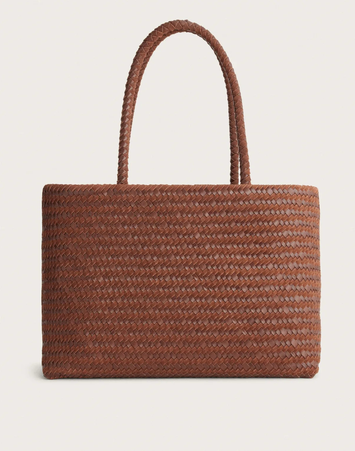 The Signature Woven Tote in Suede & Leather by MW