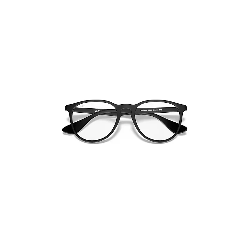 Erika Optics Eyeglasses Black Frame Clear Lenses Polarized by Ray-Ban