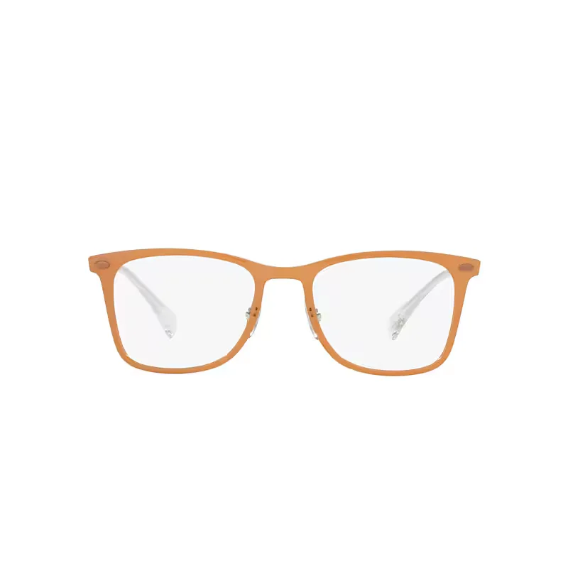 Rb7086 Optics Eyeglasses Silver Frame Clear Lenses Polarized by Ray-Ban