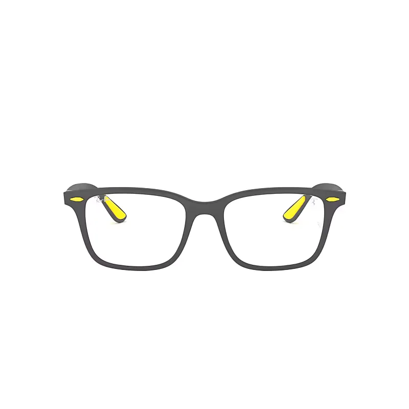 Rb7144m Scuderia Ferrari Collection Eyeglasses Grey Frame Clear Lenses Polarized by Ray-Ban