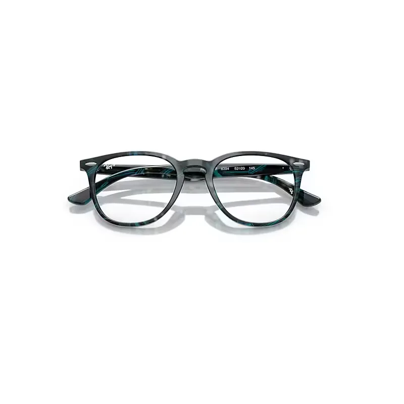 Rb7159 Optics Eyeglasses Transparent Fantasy Brown & Yellow Frame Clear Lenses Polarized by Ray-Ban