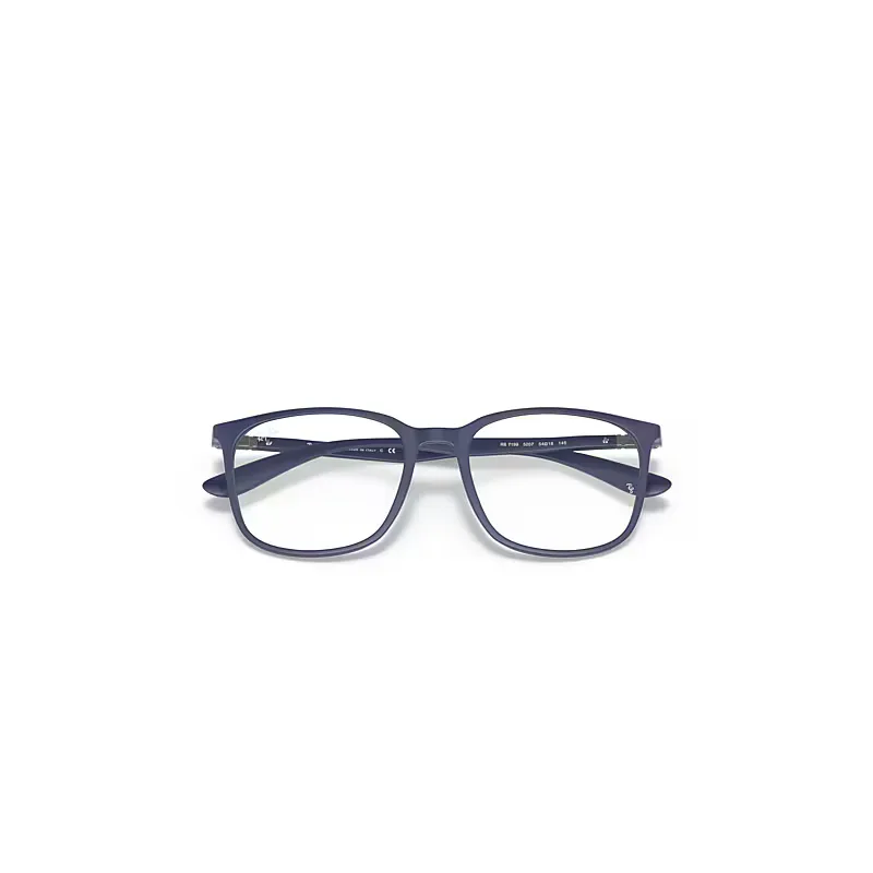 Rb7199 Optics Liteforce Eyeglasses Blue Frame Clear Lenses Polarized by Ray-Ban