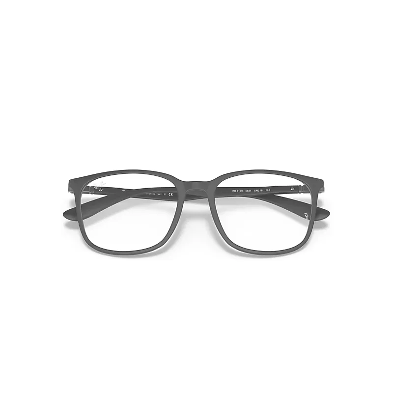 Rb7199 Optics Eyeglasses Grey Frame Clear Lenses by Ray-Ban