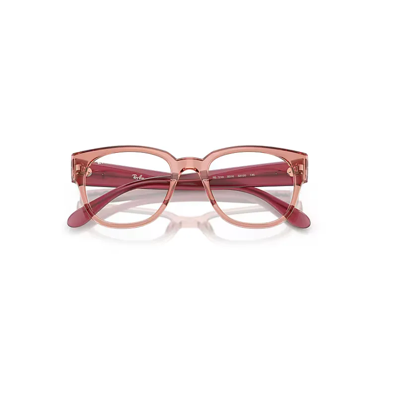 Rb7210 Optics Eyeglasses Opal Antique Pink Frame Clear Lenses Polarized