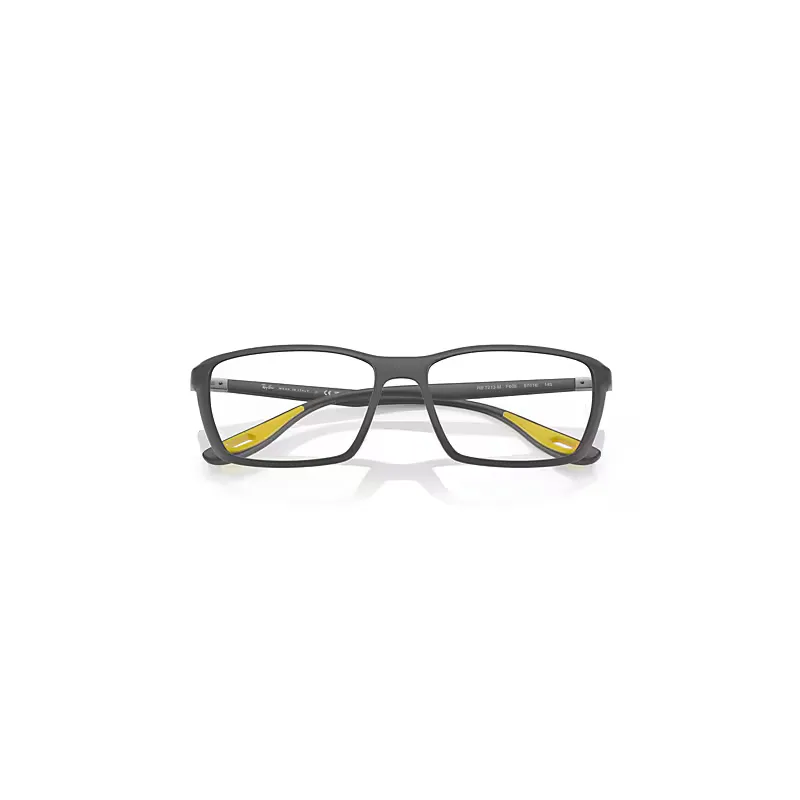 Rb7213m Optics Scuderia Ferrari Collection Eyeglasses Grey Frame Clear Lenses Polarized by Ray-Ban