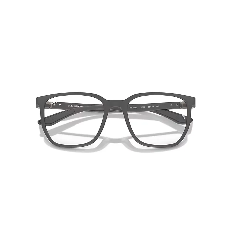 Rb7235 Optics Eyeglasses Sand Grey Frame Clear Lenses Polarized by Ray-Ban