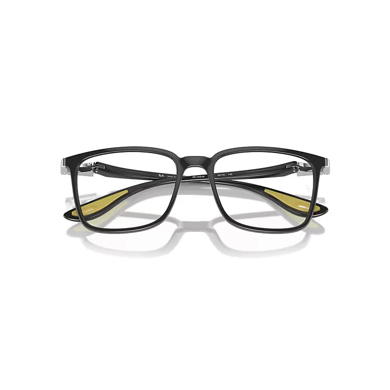 Rb7240m Optics Scuderia Ferrari Collection Eyeglasses Grey Frame Clear Lenses Polarized by Ray-Ban