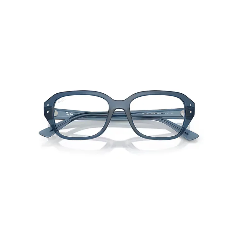 Shea Optics Bio-Based Eyeglasses Light Blue Frame Clear Lenses Polarized by Ray-Ban