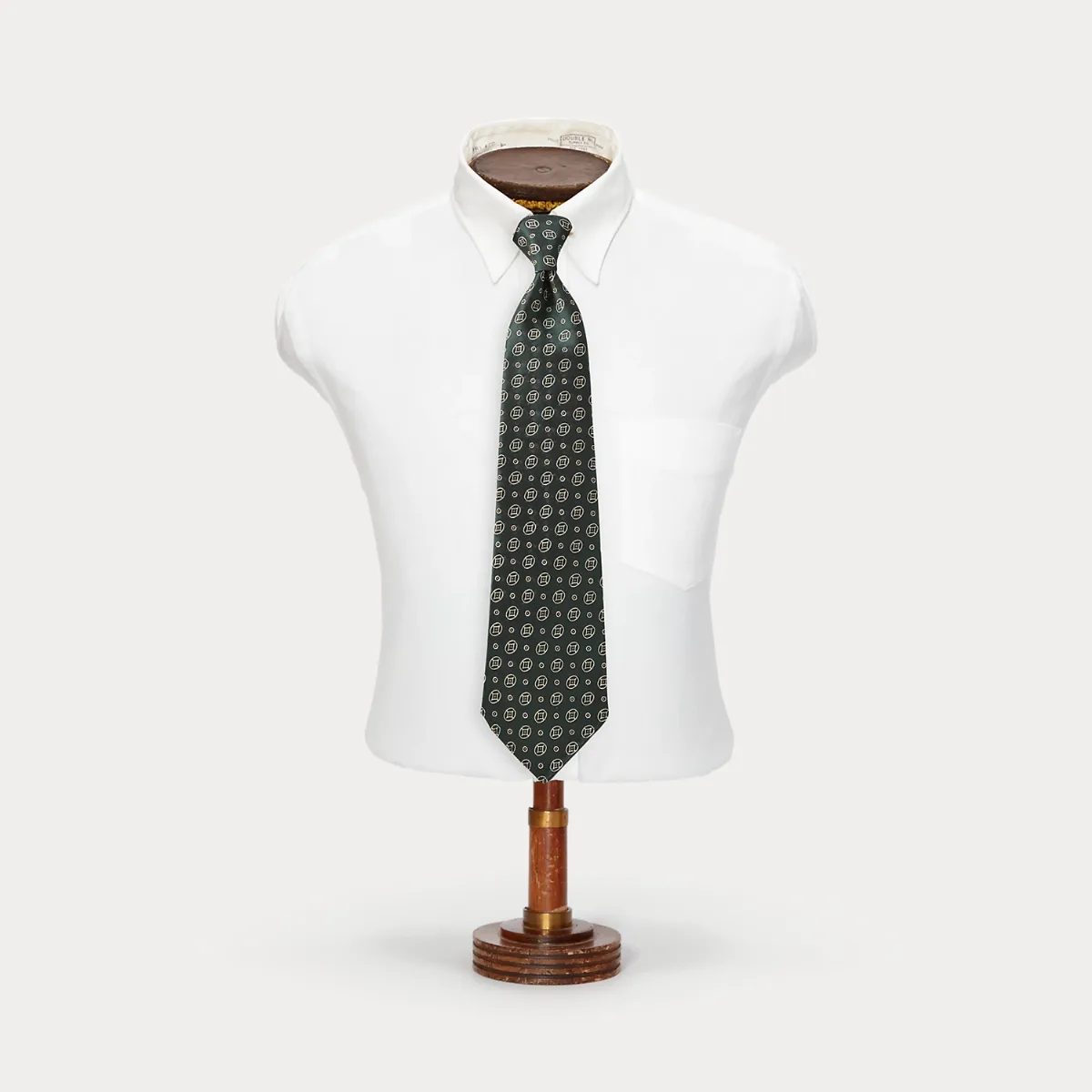 Handmade Patterned Silk Jacquard Tie by Ralph Lauren RRL