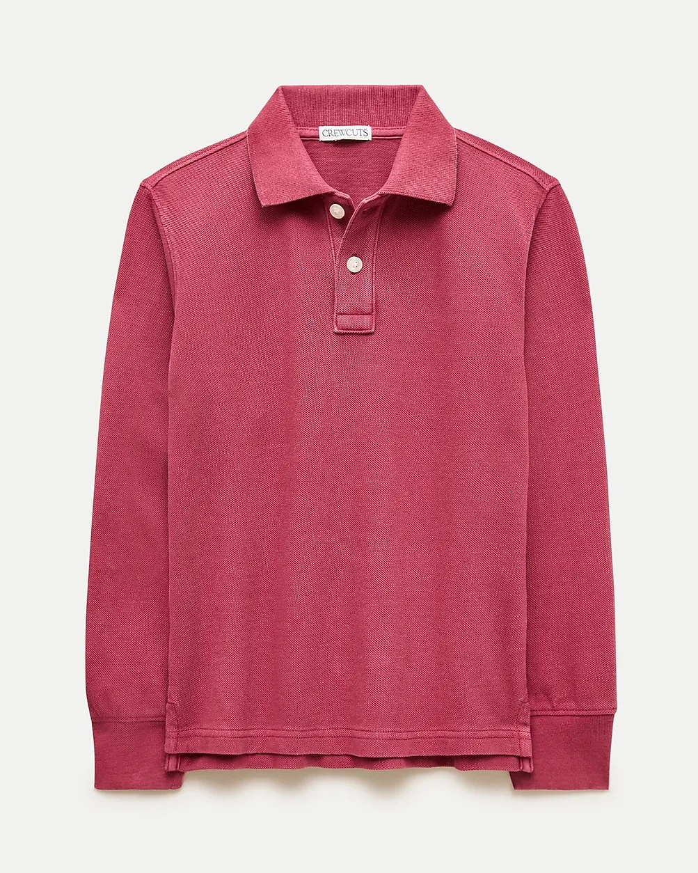 Long-Sleeve Washed Piqué Polo Shirt by J.Crew