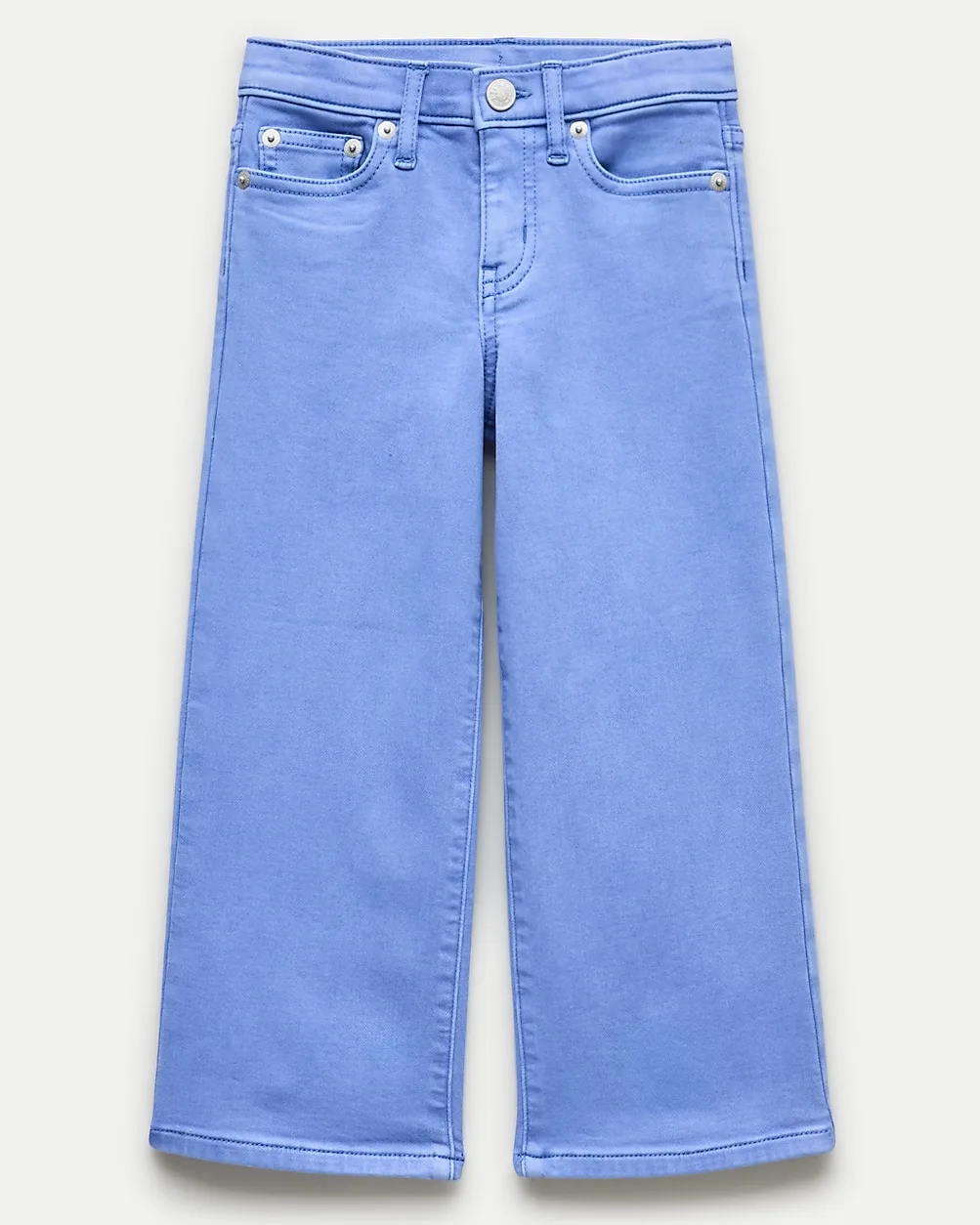 Relaxed Wide-Leg Jean in Garment-Dyed Stretch Denim by J.Crew