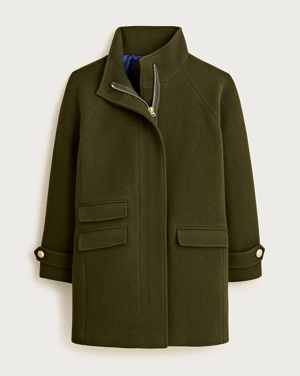 Toscana Coat in Italian Stadium-Cloth Wool Blend by J.Crew