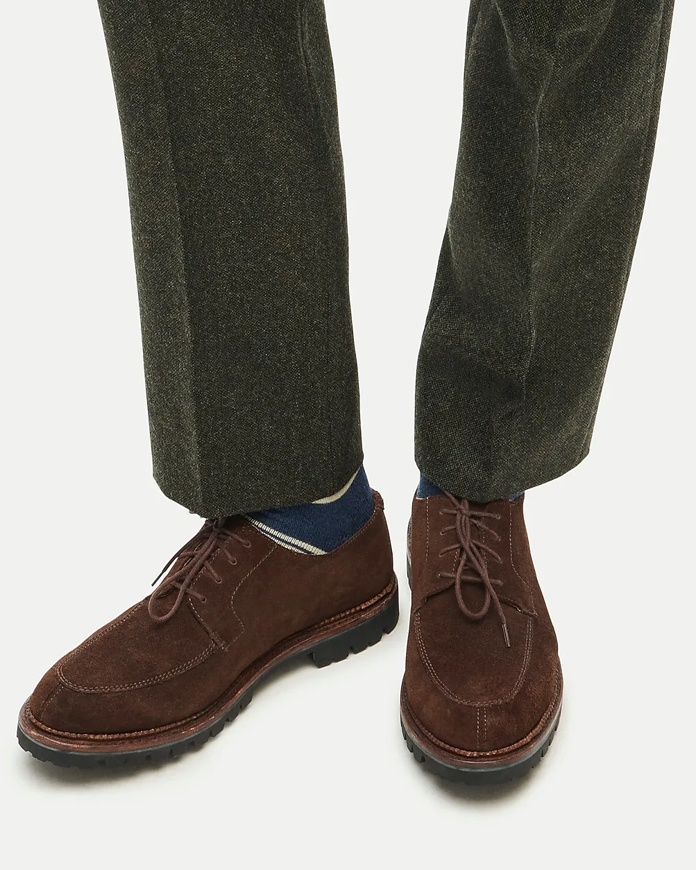 Ludlow Lug-Sole Derbys in Suede by J.Crew