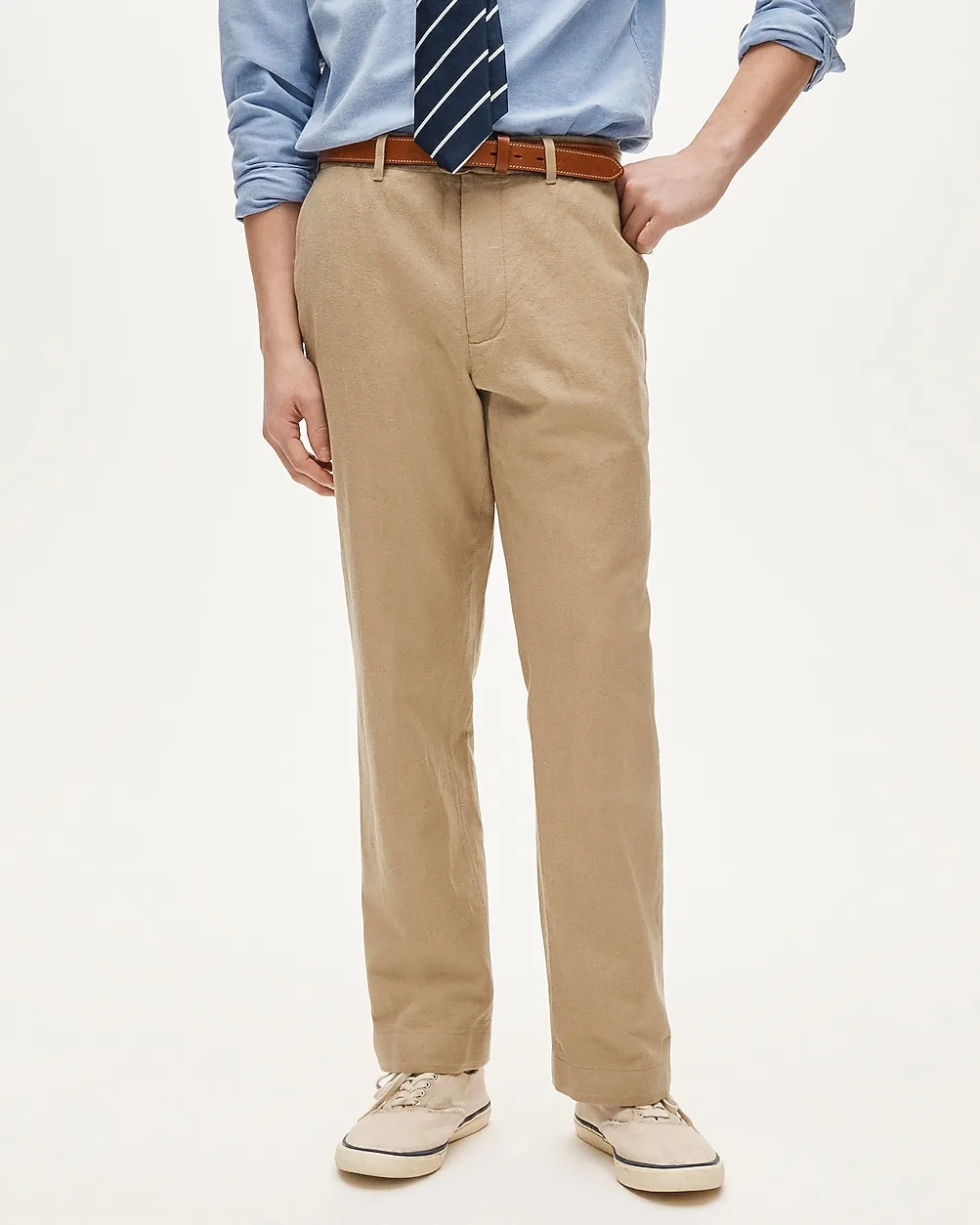Relaxed-Fit Suit Pant in Italian Cotton-Linen Blend Twill by J.Crew