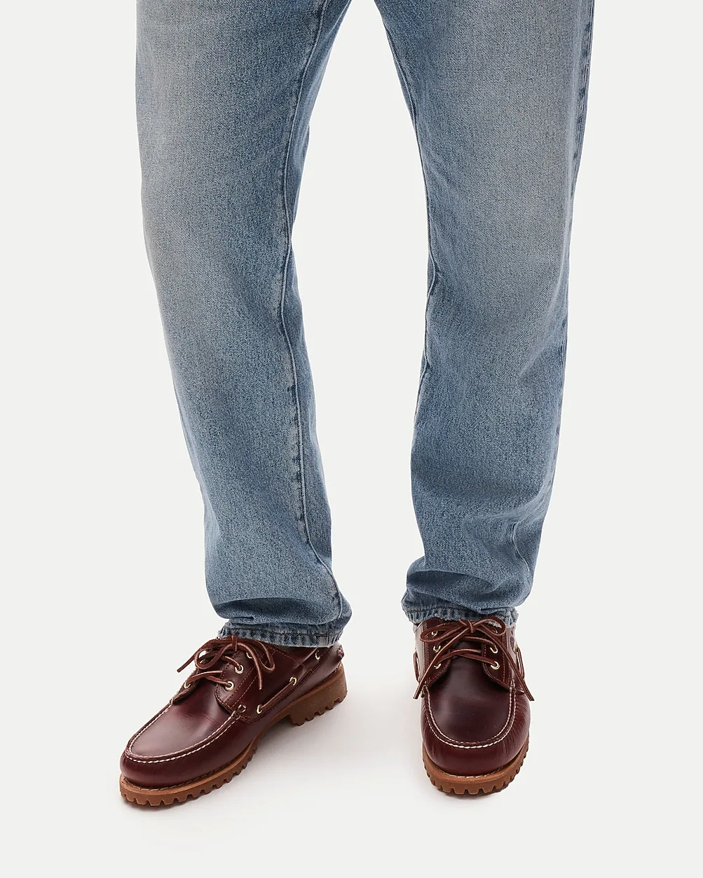 Timberland® Authentic Three-Eye Lug Hand-Sewn Boat Shoes by J.Crew