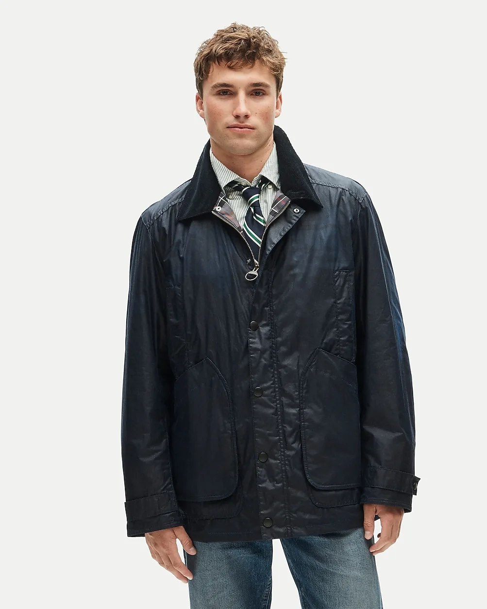 Barbour® x J.Crew Barn Jacket™ in Waxed Cotton by J.Crew
