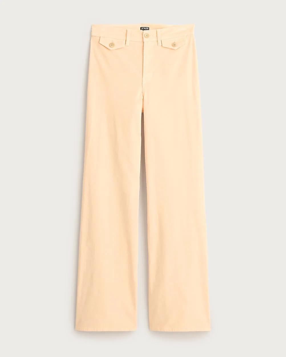 Wide-Leg Trouser in Washed Velvet by J.Crew