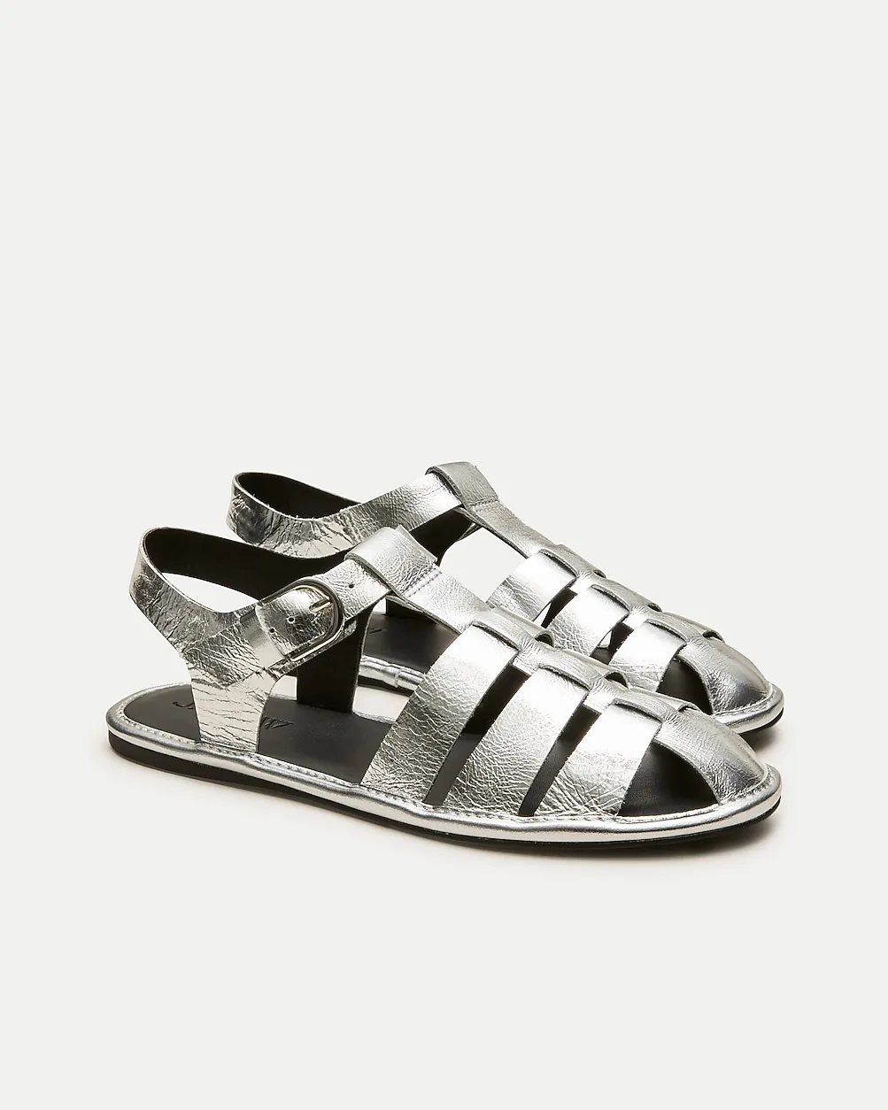 Fisherman Sandals in Metallic Leather by J.Crew