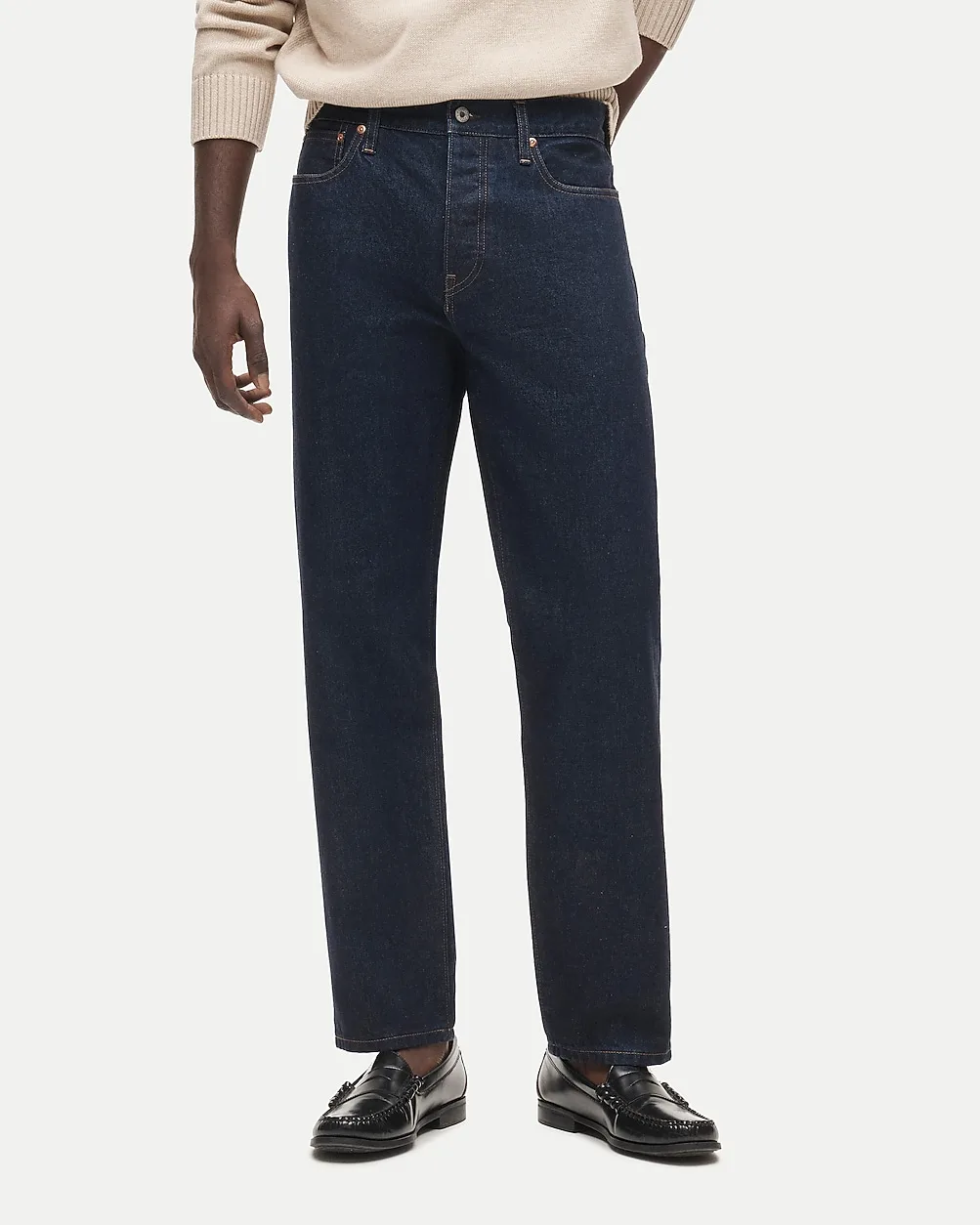 Classic Straight Jean in Resin-Rinse Japanese Selvedge Denim by J.Crew