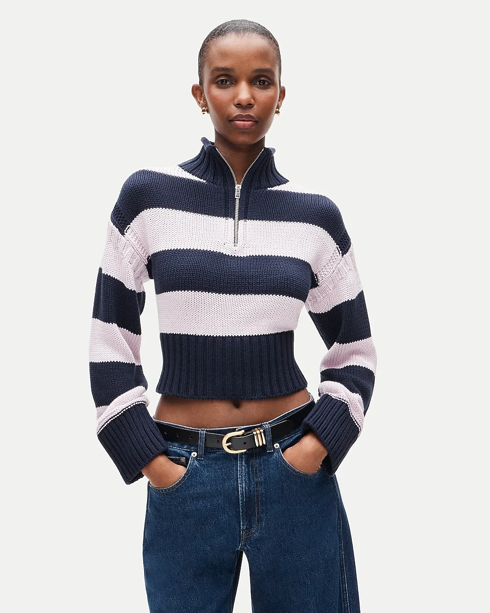 Tiny Rollneck™ in Rugby Stripe by J.Crew