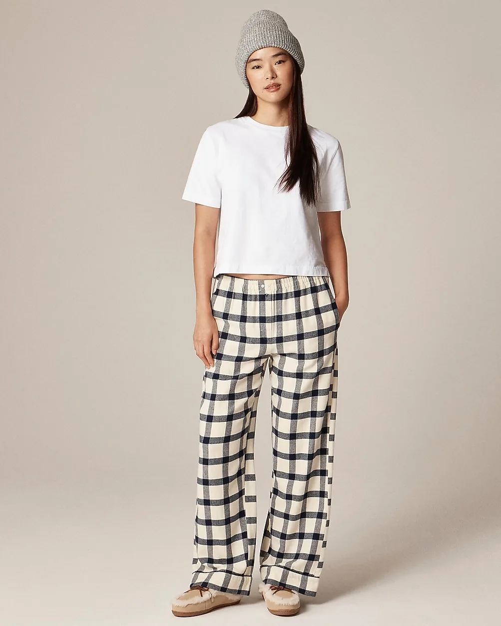 Flannel Pajama Pant in Plaid by J.Crew