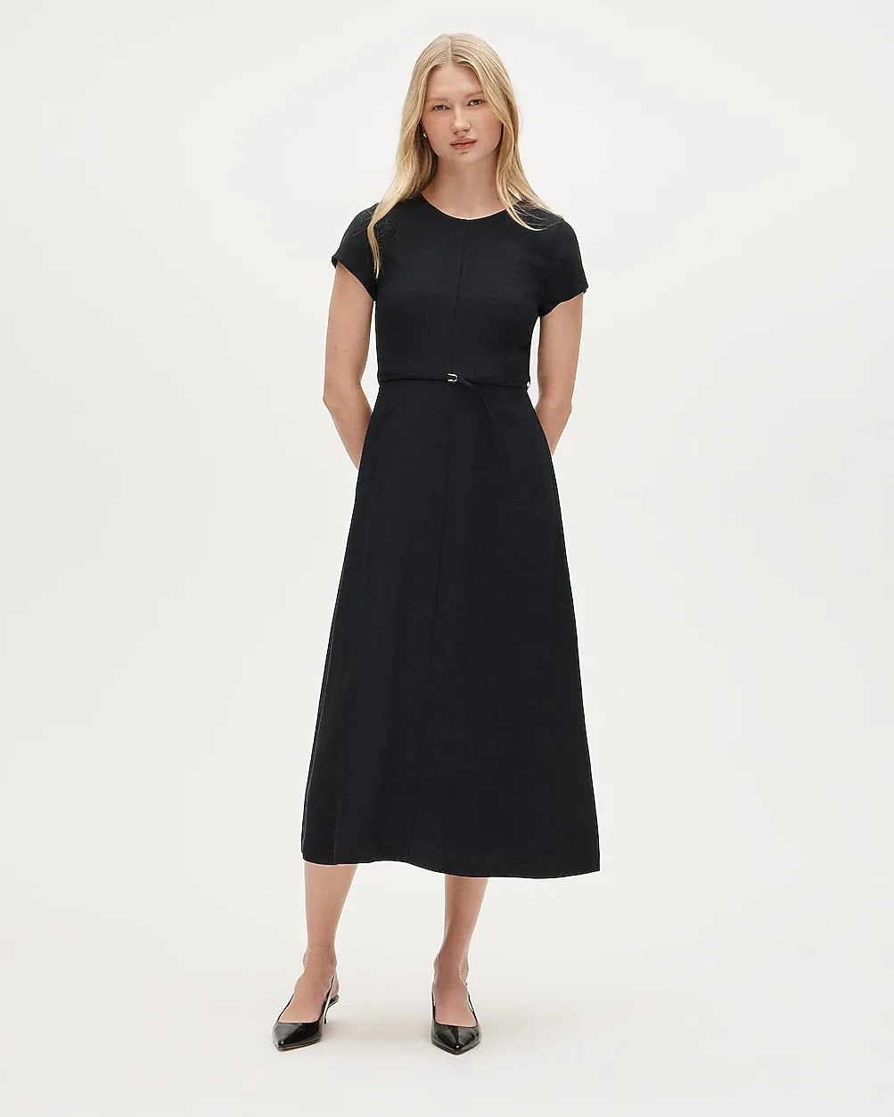 Mathilde Dress in Luster Canvas by J.Crew