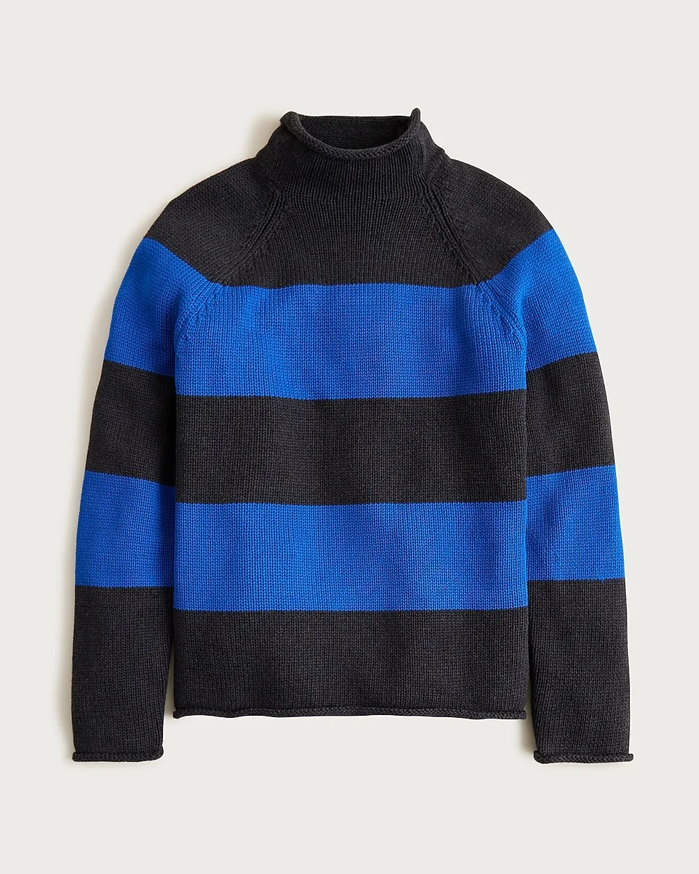 1988 Rollneck™ Sweater in Cotton Hoop Stripe