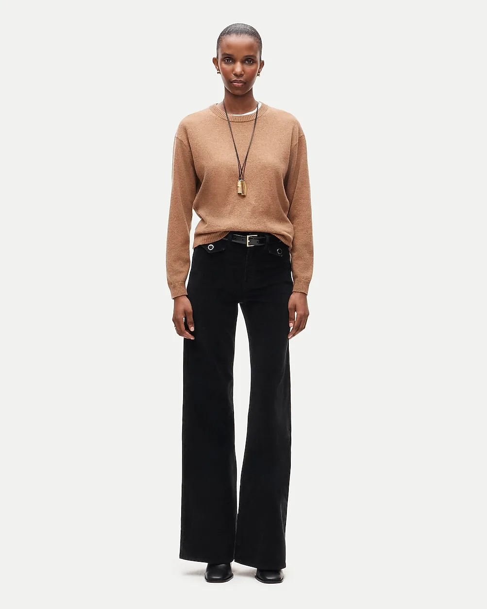 Wide-Leg Trouser in Stretch Corduroy by J.Crew