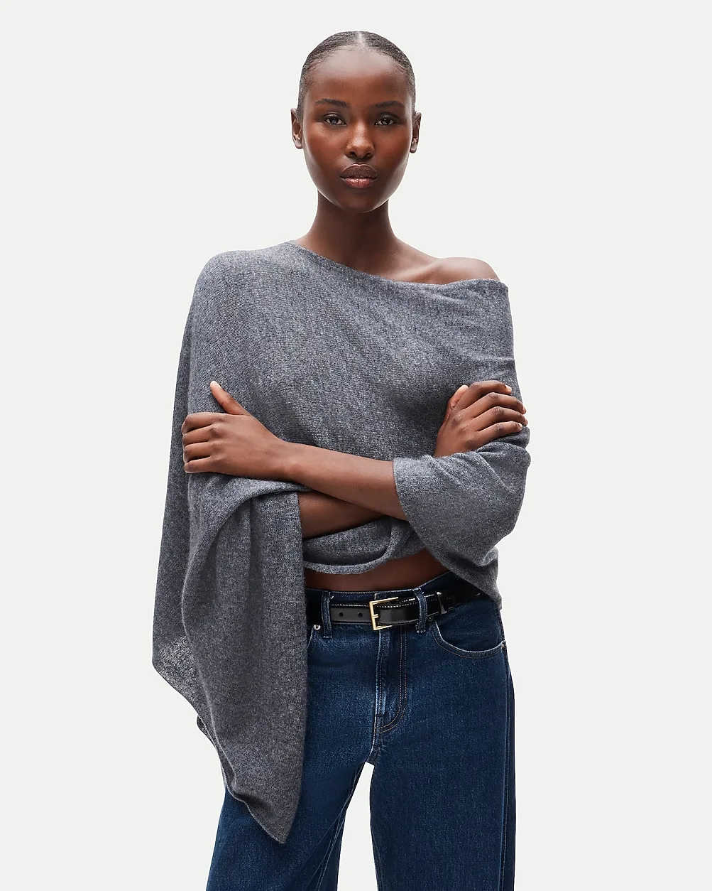 Cashmere-Wool Blend Poncho by J.Crew