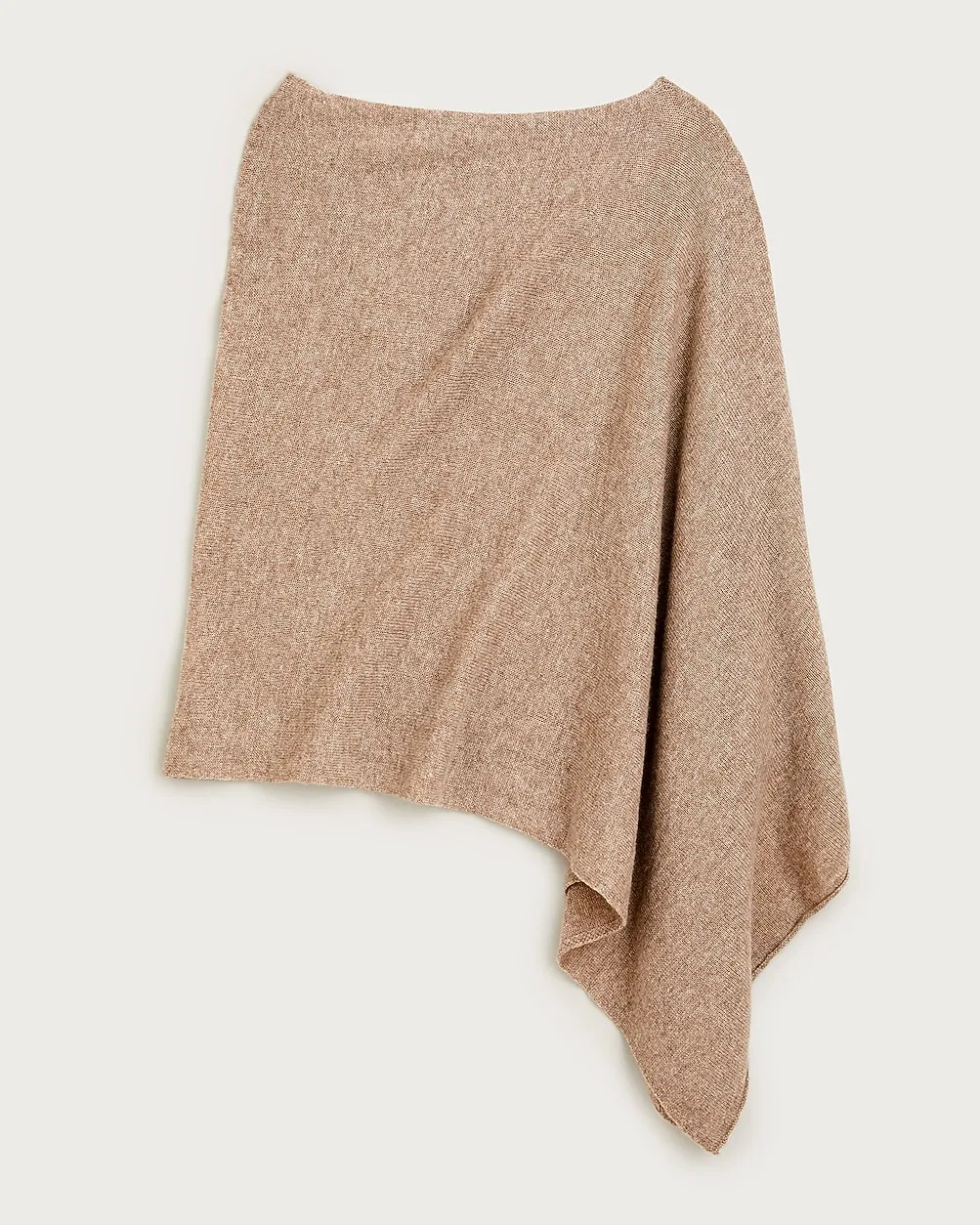 Cashmere-Wool Blend Poncho