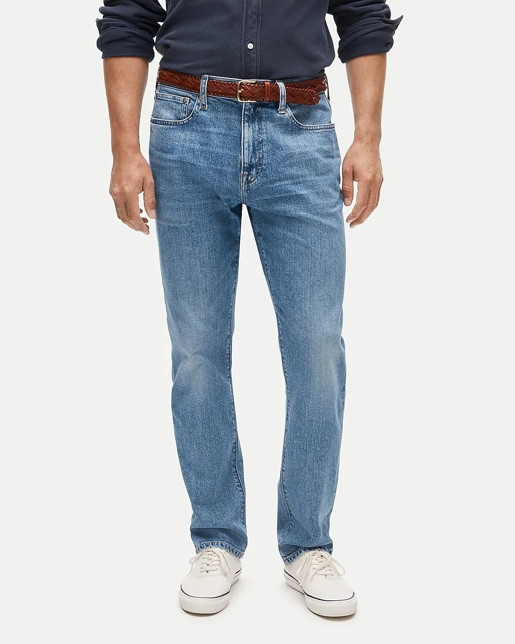 Athletic Straight-Fit Stretch Jean in Vintage Medium Wash by J.Crew
