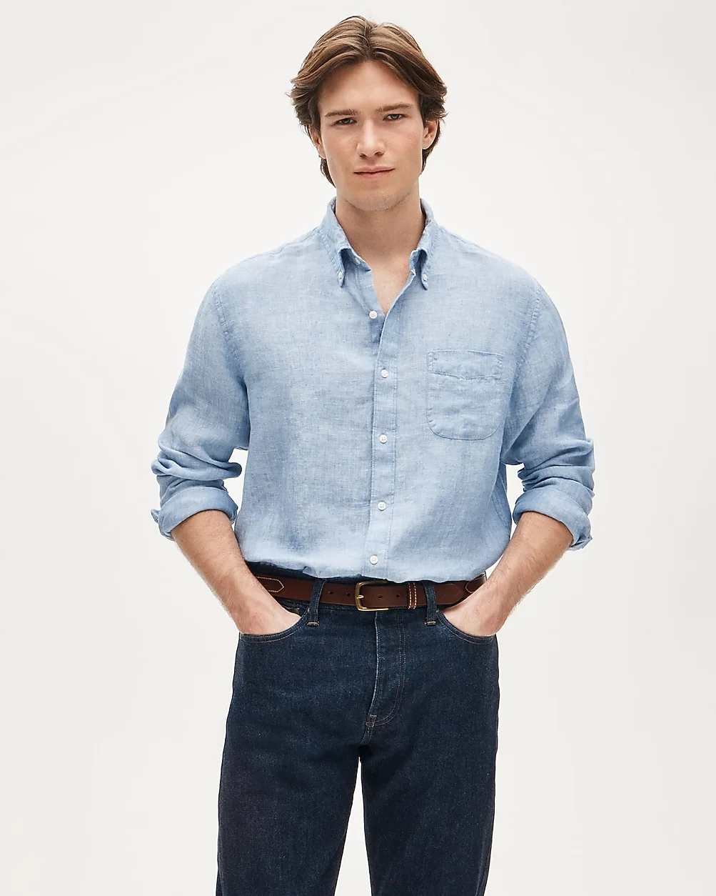 Slim Untucked Baird McNutt Irish Linen Shirt