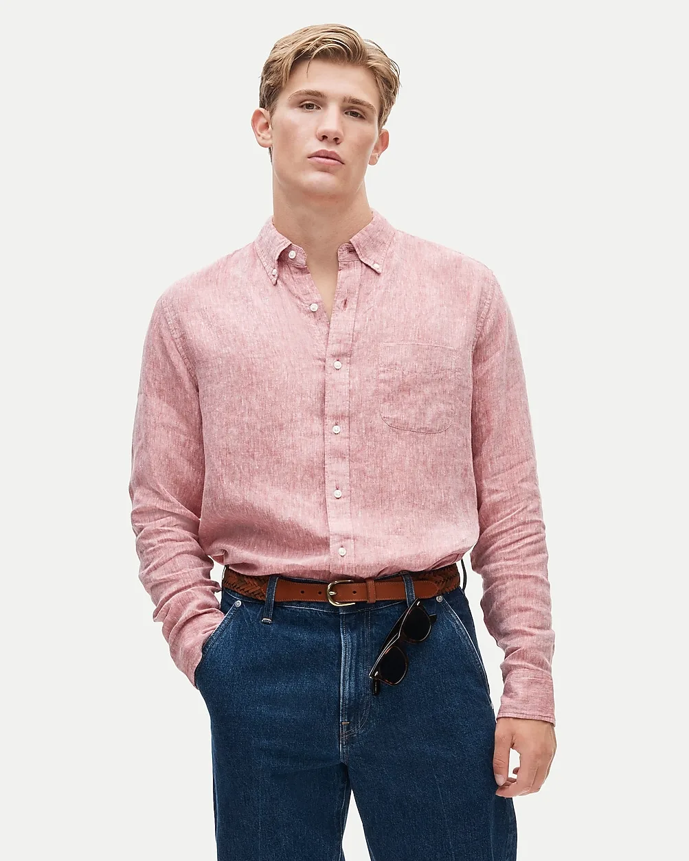 Slim Untucked Baird McNutt Irish Linen Shirt by J.Crew