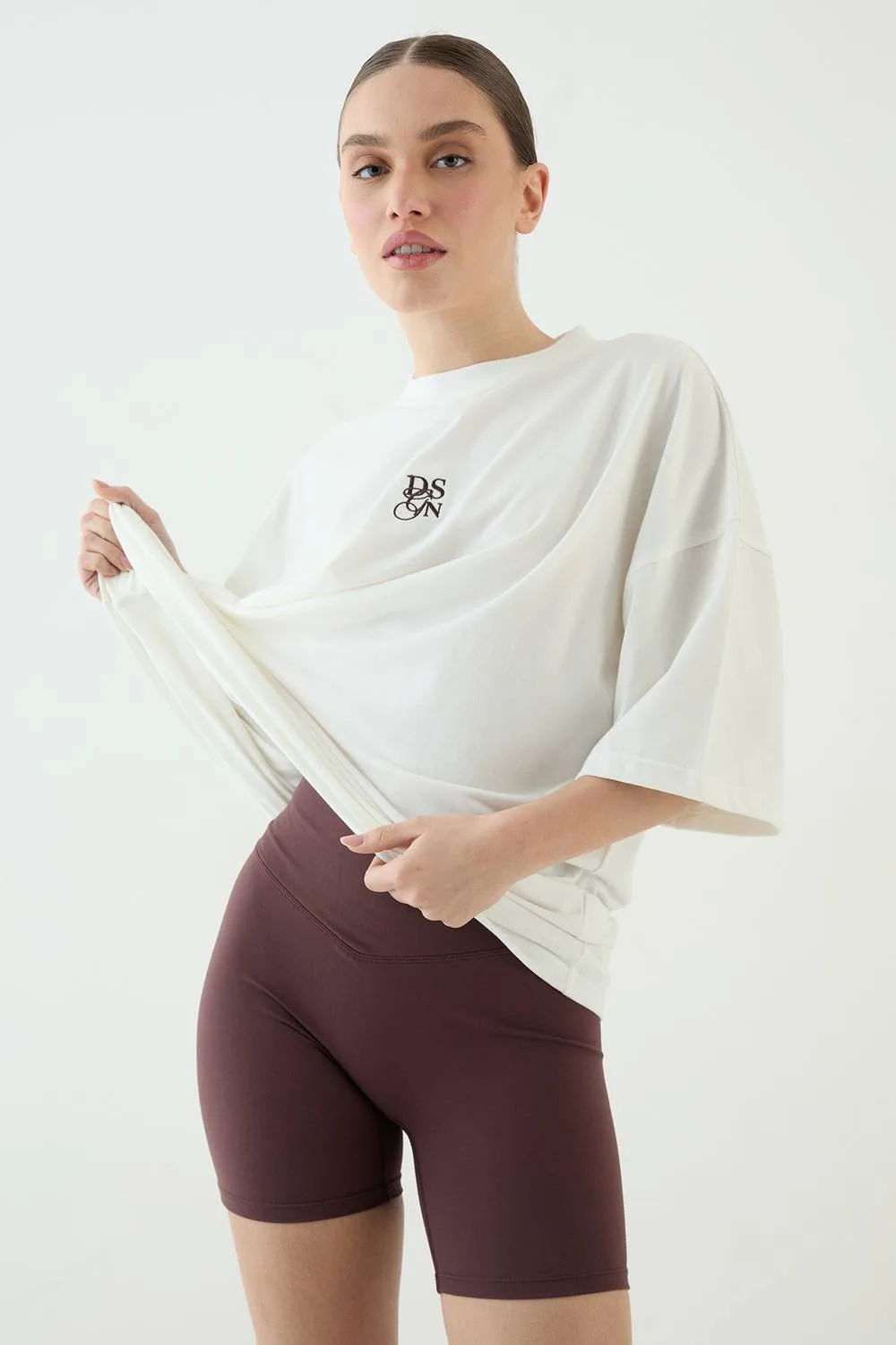 Crew Neck Short Sleeve T-Shirt - Denim by DSGN Studio