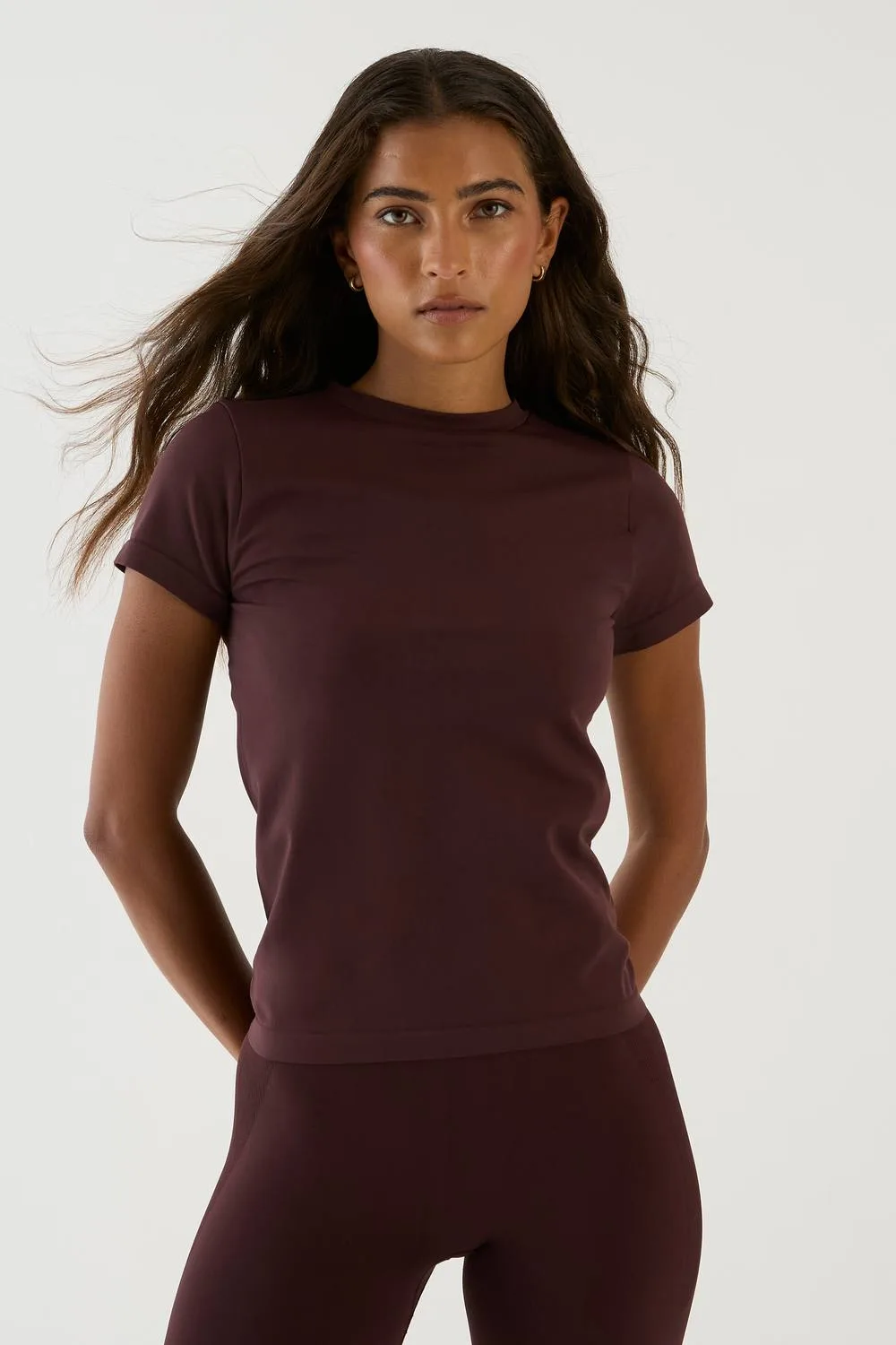 Sport Contour Seamless Fitted Short Sleeve Top - Polyurethane by DSGN Studio