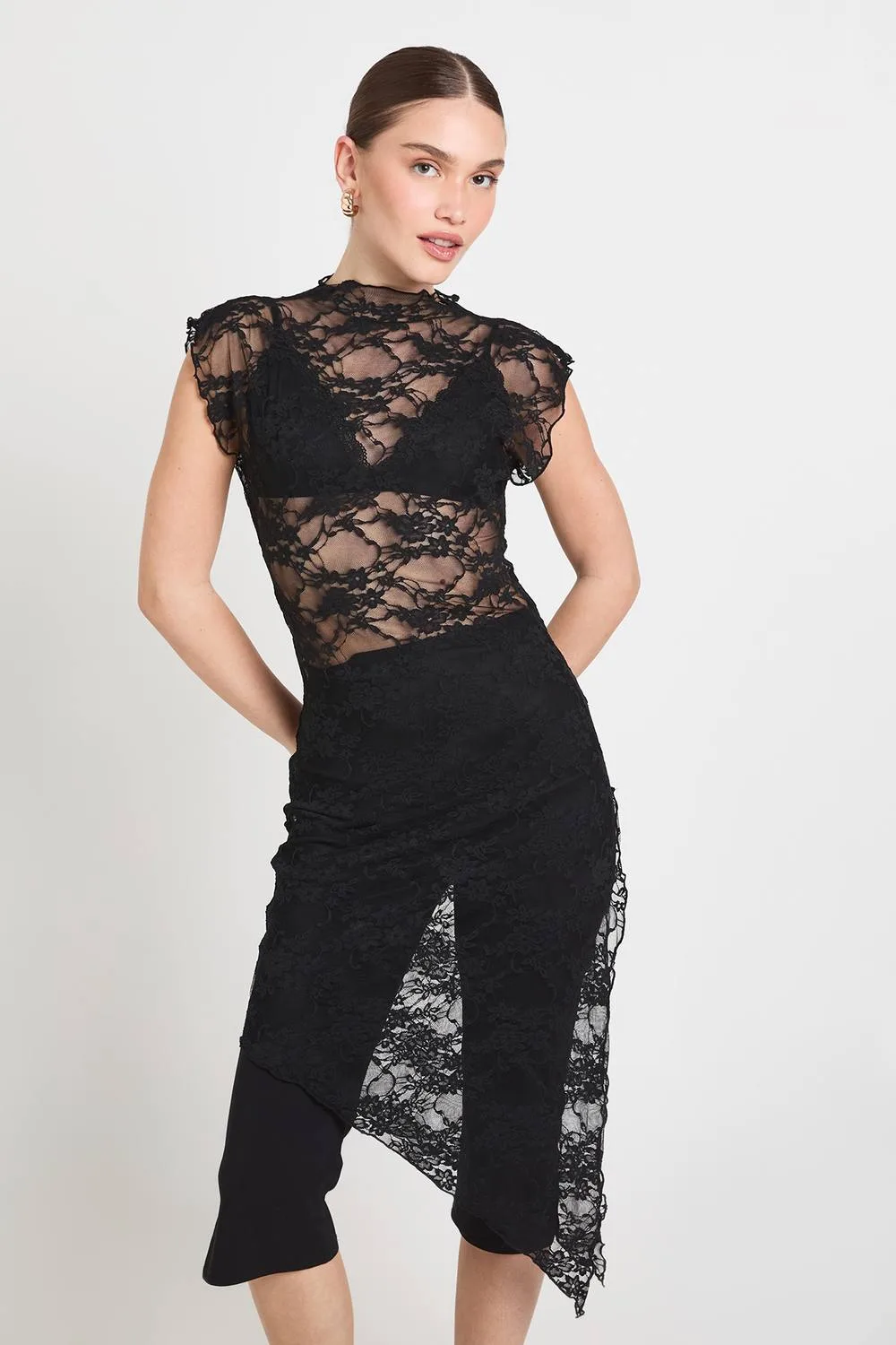 Ruched Sleeveless Top - Knitted by boohoo