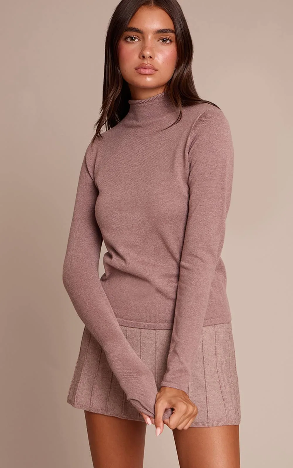 Fine Knit High Neck Jumper by PrettyLittleThing