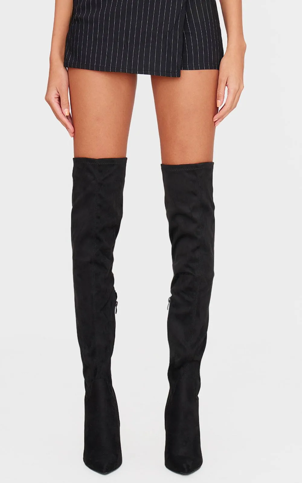 Wide Fit Point Toe Over the Knee Boots by PrettyLittleThing