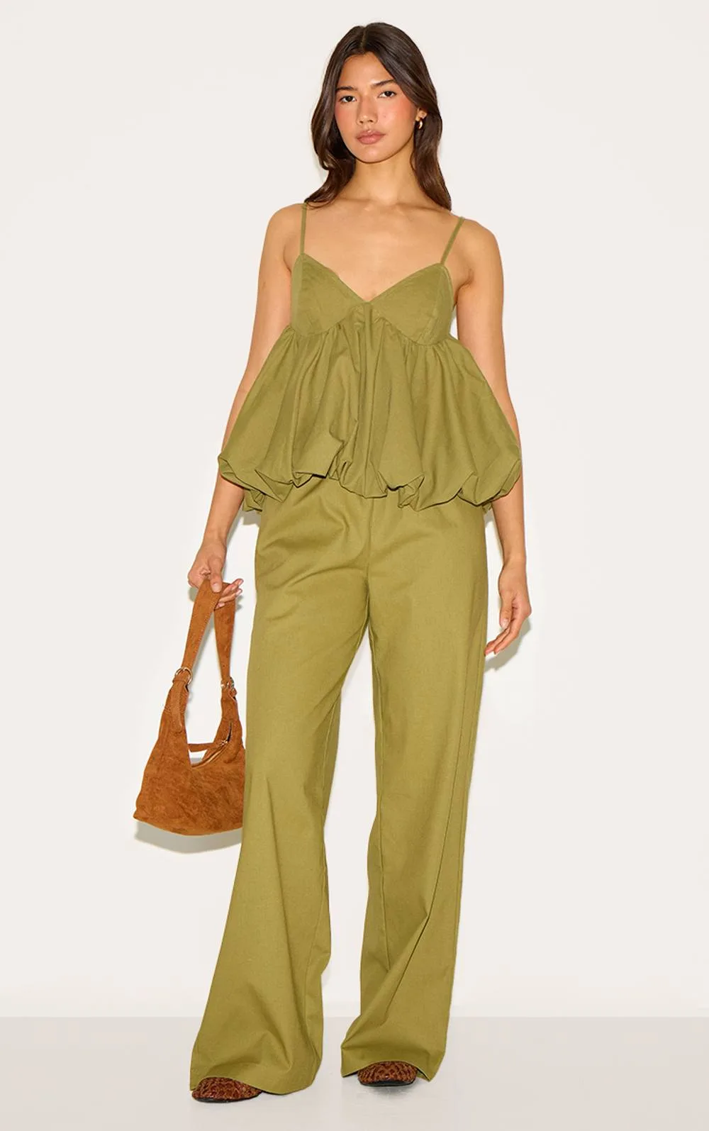 Wide Leg Drawstring Trousers Co-Ord by PrettyLittleThing