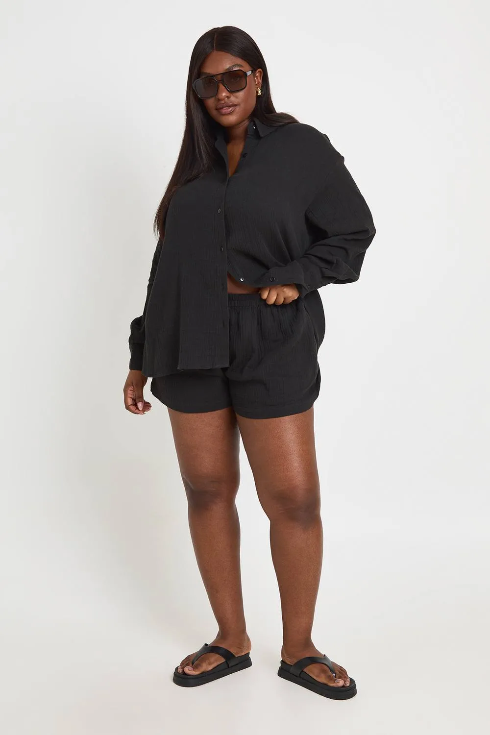 Elasticated Waist Beach Short by boohoo