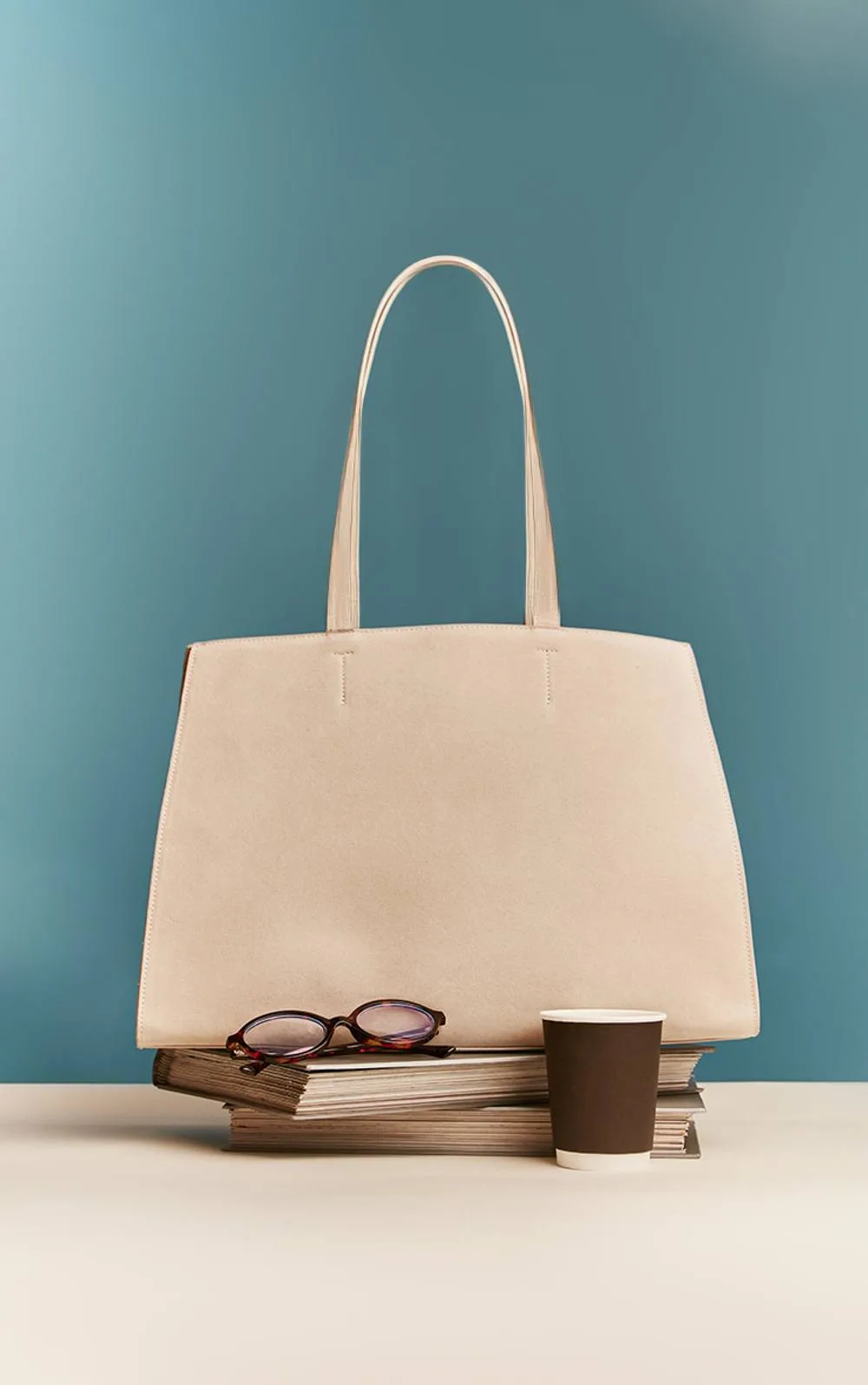 Faux Suede Structured Tote Bag by PrettyLittleThing