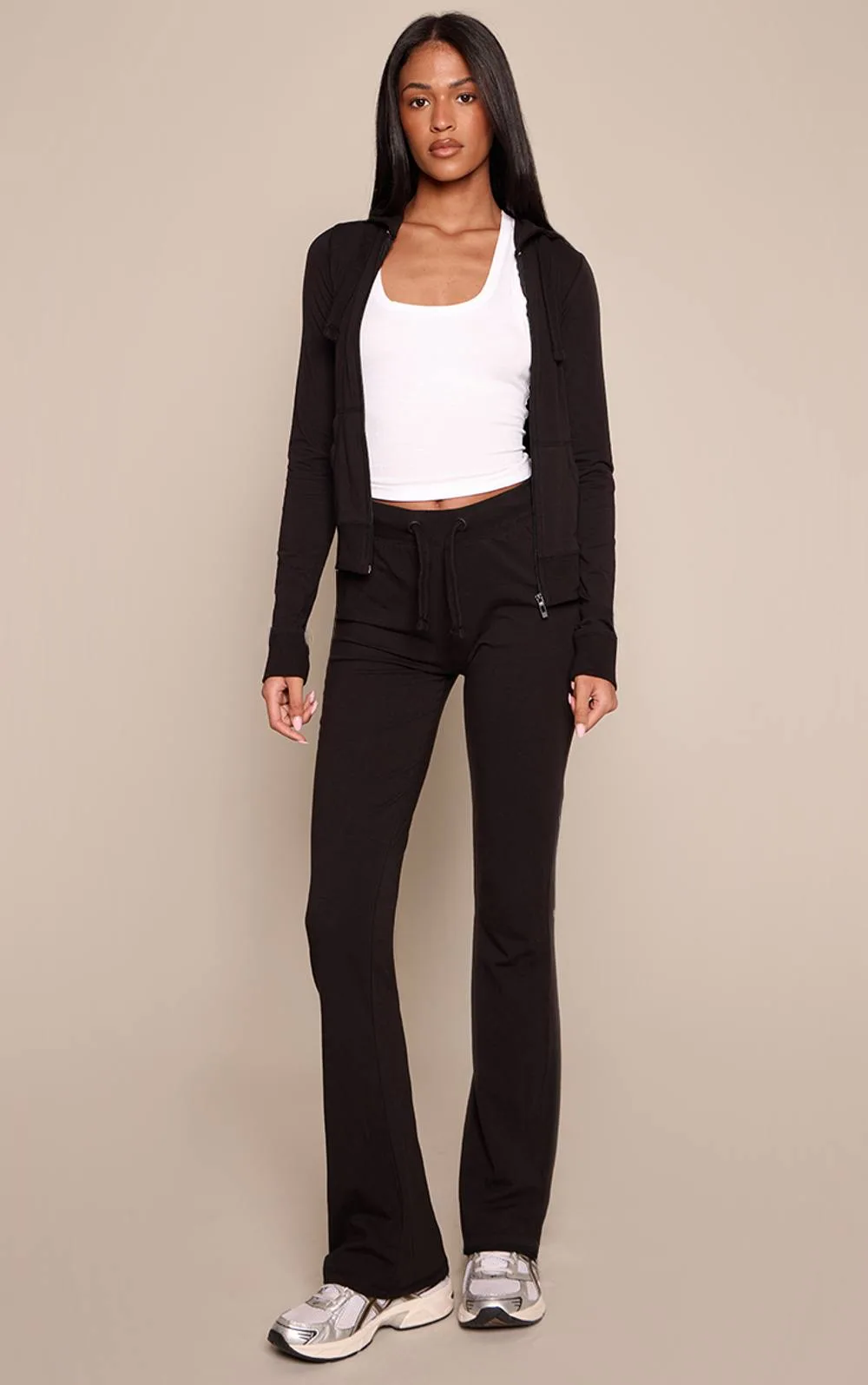 Tall Low Rise Skinny Flare Trousers by PrettyLittleThing
