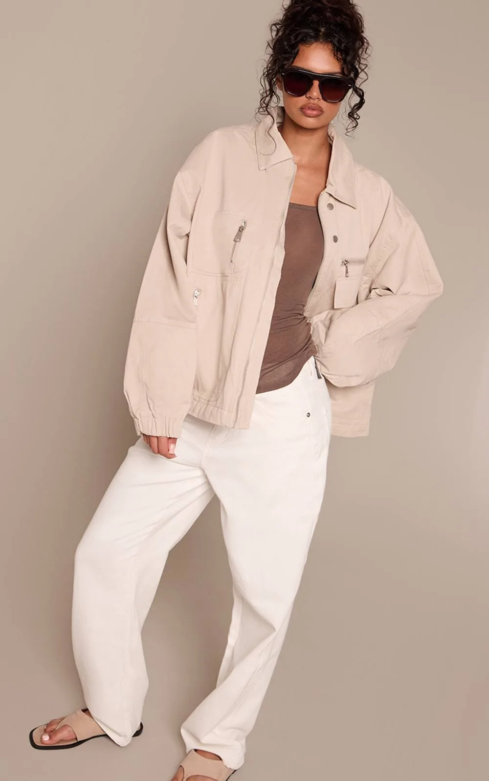 Twill Oversized Jacket