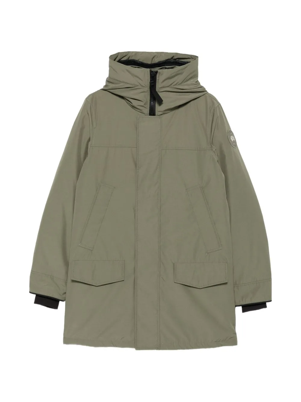 Hooded Logo-Patch Coat by Canada Goose