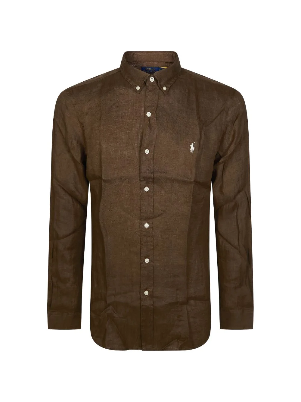 Embroidered-Logo Linen Shirt by Polo Ralph Lauren
