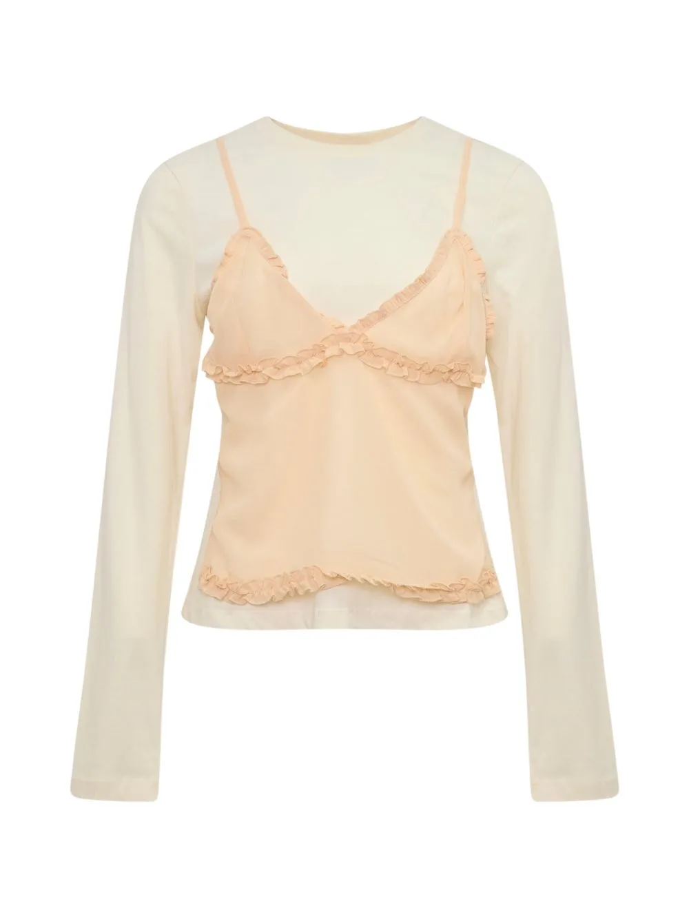 Freda Ruffled Layered Top by Ulla Johnson