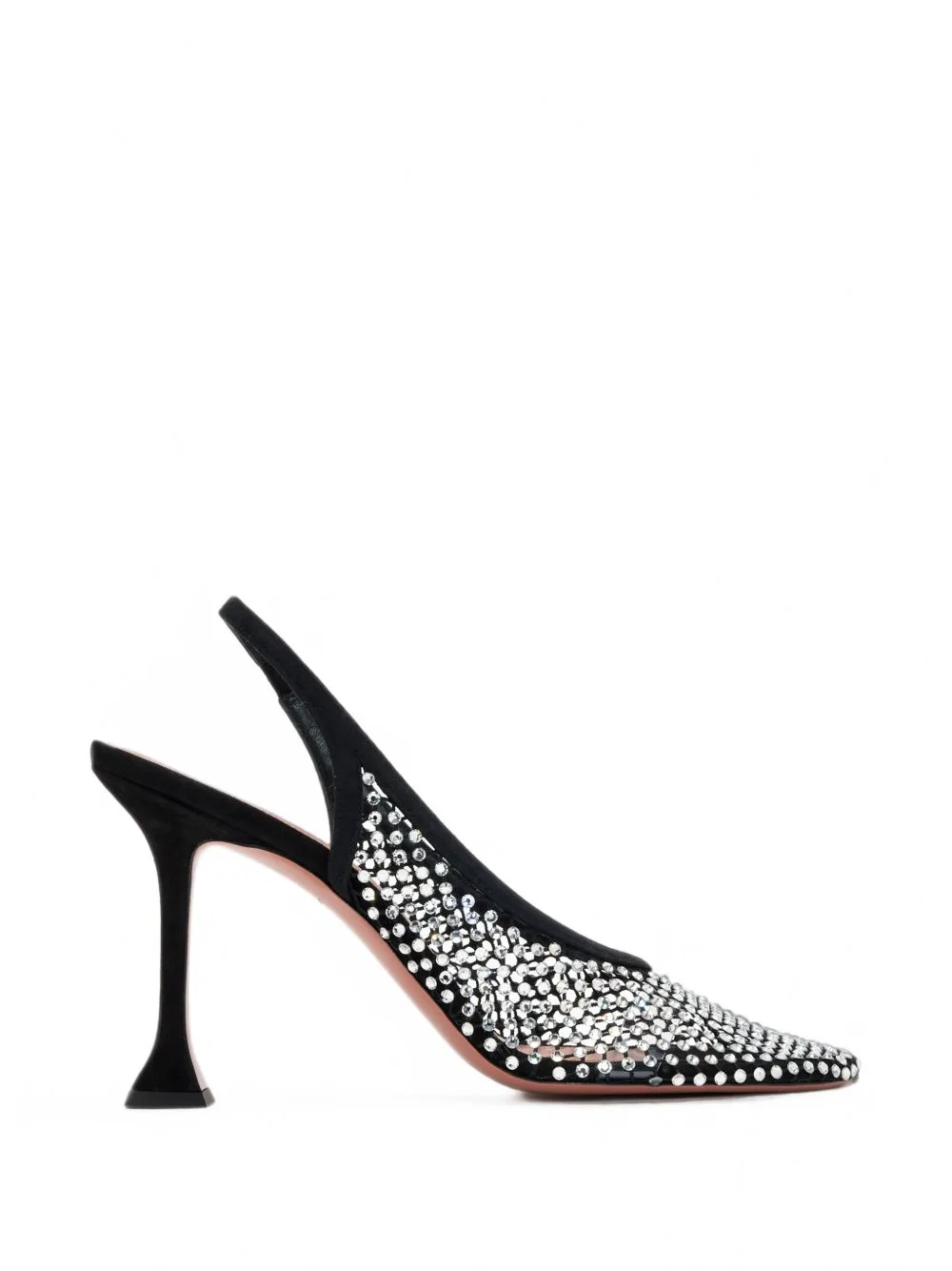 Dolly Crystal-Net Slingback Pumps